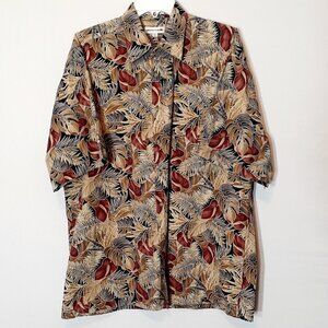 MEN'S "Pierre Cardin" Tropical Short Sleeve Cotton Shirt; Size L